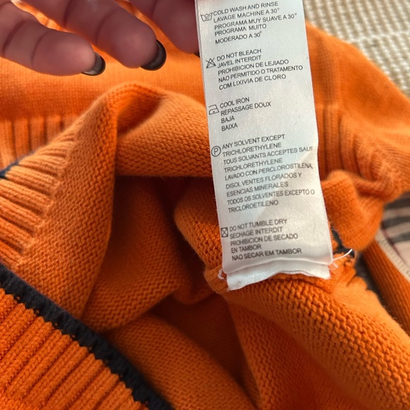 Burberry Kids Vibrant Orange Crewneck Sweater - Picture 9 of 9
